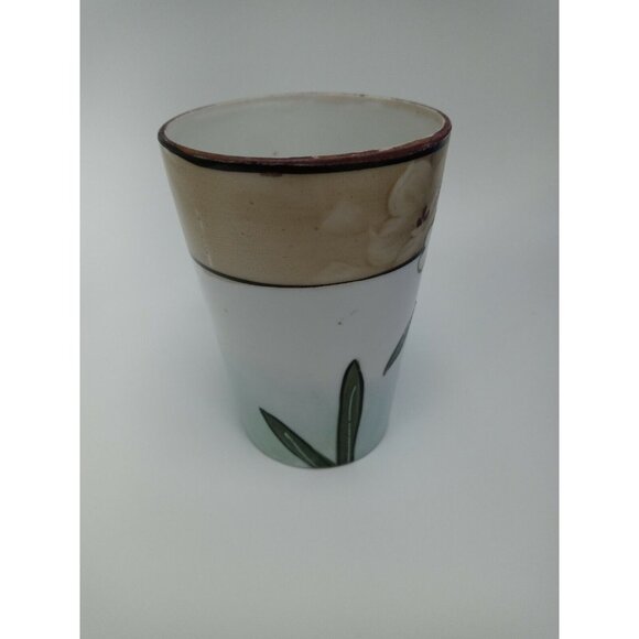 Nippon Hand Painted Floral Mug Daffodil Design Porcelain Collectible Drinkware - Picture 5 of 10